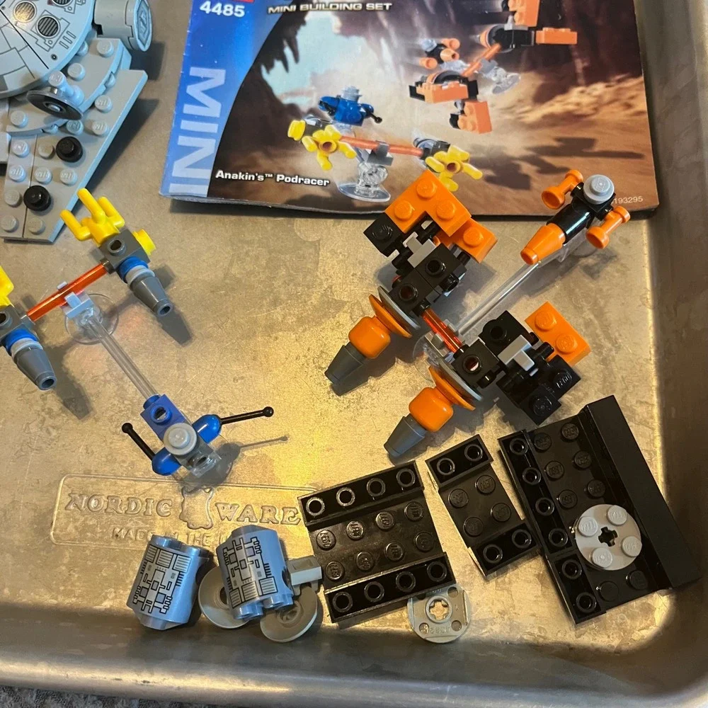 LEGO Mini Star Wars Lot - Millennium Falcon Anakin's & Sebulas's Podracer
